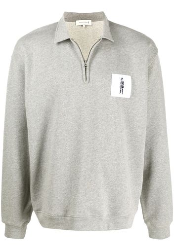 Mackintosh Felpa con zip - Grigio