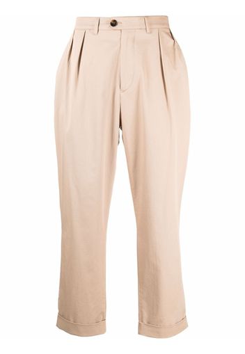 Mackintosh Field cropped chino trousers - Toni neutri