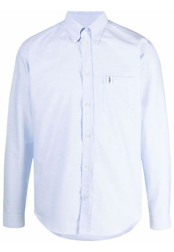 Mackintosh BLOOMSBURY Blue Cotton Oxford Shirt | GSC-103