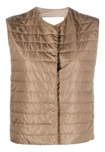 Mackintosh Gilet ISABEL trapuntato - Marrone