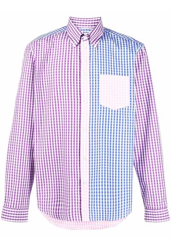 Mackintosh Camicia Bloomsbury con design color-block - Blu