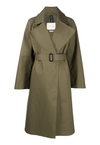 Mackintosh Trench con cintura Kintore - Verde