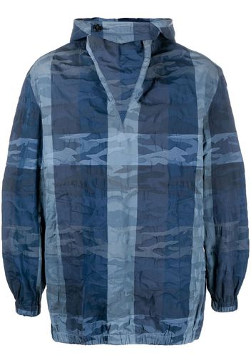 Mackintosh Giacca con motivo camouflage PARIS - Blu