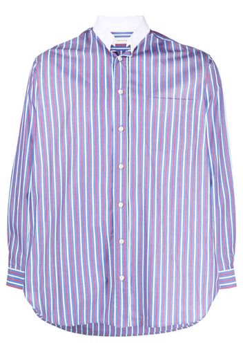 Mackintosh Camicia Roma a righe - Blu