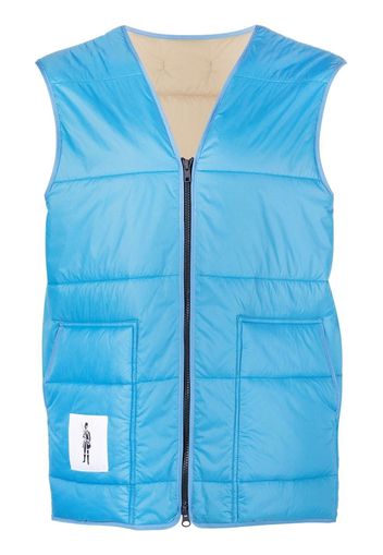 Mackintosh Gilet con scollo a V - Blu