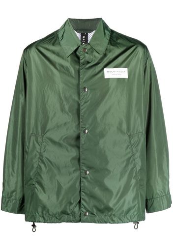 Mackintosh Giacca-camicia a maniche lunghe con applicazione - Verde