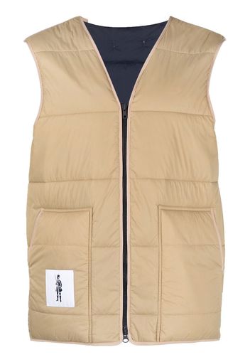 Mackintosh Gilet imbottito con applicazione - Toni neutri