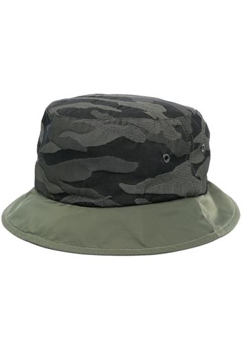 Mackintosh Cappello bucket con design color-block - Verde