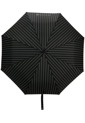 Mackintosh Ombrello Ayr a righe - Nero