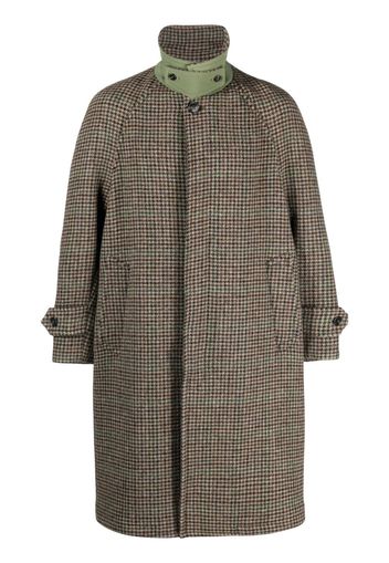 Mackintosh Cappotto Boston in pied-de-poule - Toni neutri