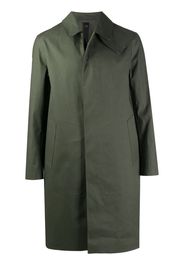 single-breasted car coat