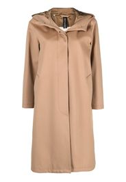 Mackintosh Cappotto INNES monopetto con cappuccio - Marrone