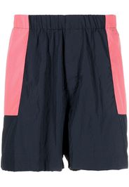 Mackintosh logo-patch track shorts - Blu