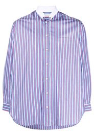 Mackintosh Camicia Roma a righe - Blu