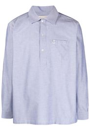 Mackintosh Military buttoned cotton shirt - Blu