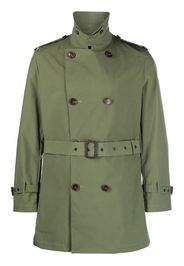 Mackintosh Trench doppiopetto con cintura - Verde