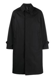 Mackintosh SELWYN Black Cotton Overcoat - Nero