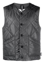 Mackintosh V-neck quilted gilet - Grigio