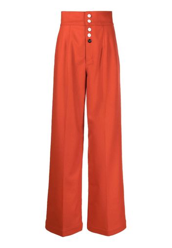 Made in Tomboy high-waisted wide-leg trousers - Rosso