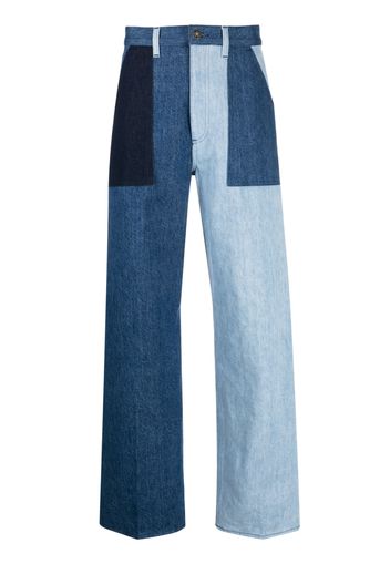 Made in Tomboy Jeans con design patchwork - Blu