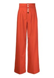 Made in Tomboy high-waisted wide-leg trousers - Rosso