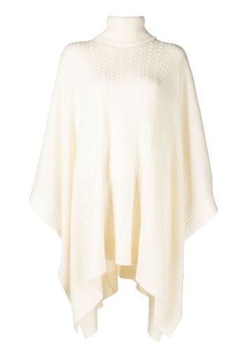 Madeleine Thompson Poncho Petunia - Bianco