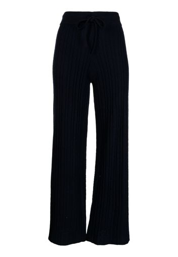 Madeleine Thompson Clementine kniited flared trousers - Blu