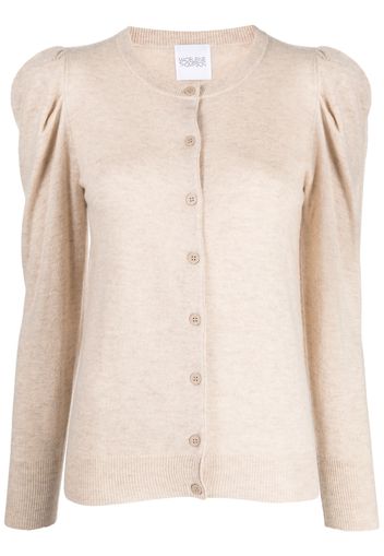 Madeleine Thompson long-sleeve ruched cardigan - Toni neutri