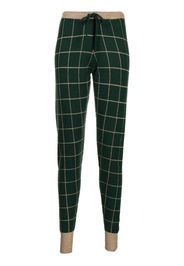 Madeleine Thompson Layla check-pattern track pants - Verde