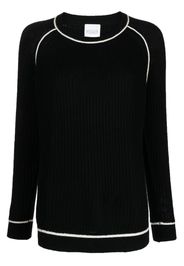 Madeleine Thompson contrasting-edge knitted jumper - Nero