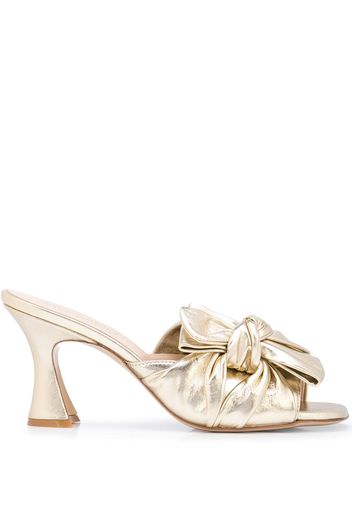 Madison.Maison Mules con tacco scultura - Oro