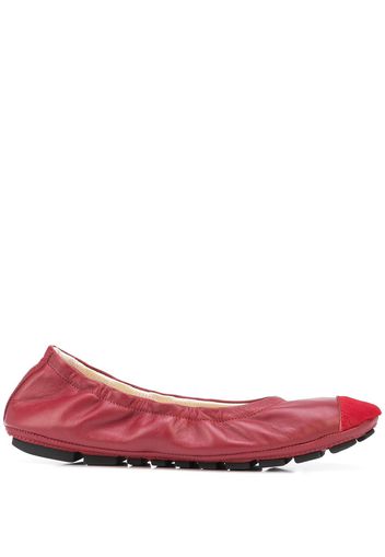 Madison.Maison Ballerine con punta a contrasto - Rosso