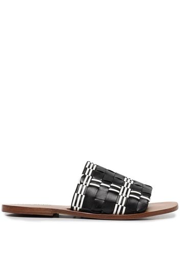 Madison.Maison Sandali slides in pelle - Nero