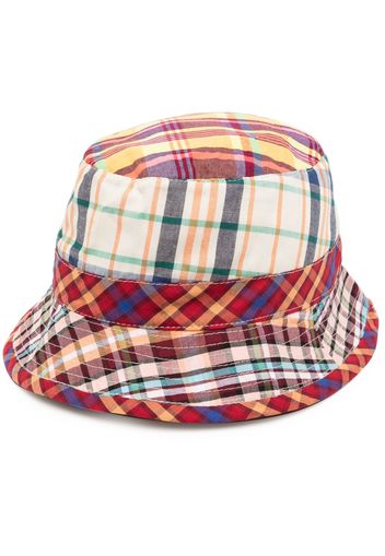 Madison.Maison check-pattern cotton bucket hat - Rosso