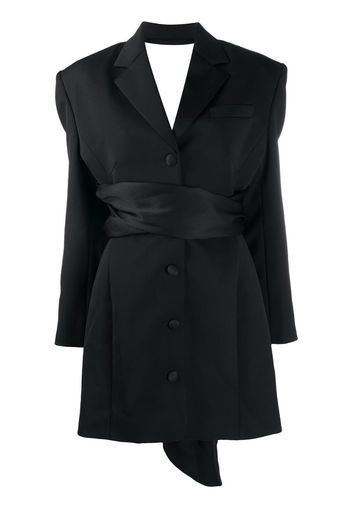 open-back blazer dress