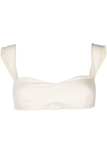 Magda Butrym Retro bustier bikini top - Toni neutri