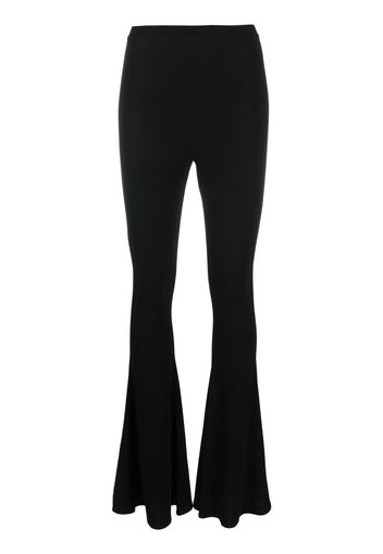Magda Butrym jersey flared trousers - Nero