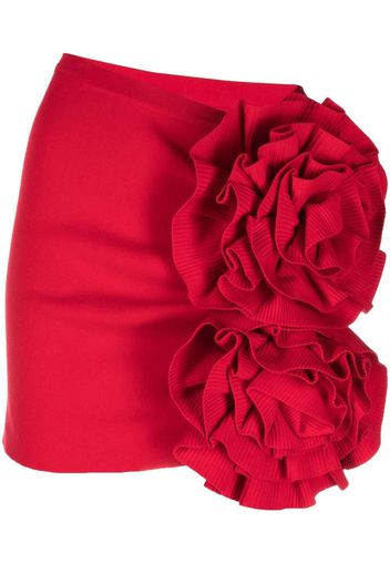 Magda Butrym floral-detail miniskirt - Rosso