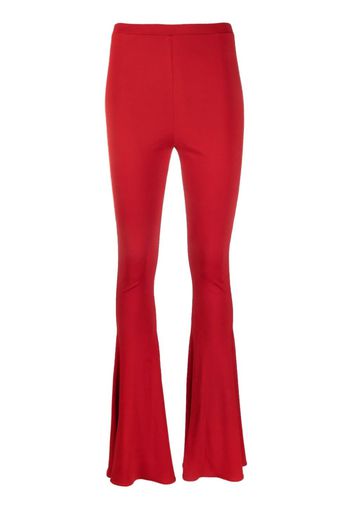 Magda Butrym high-rise flared leggings - Rosso