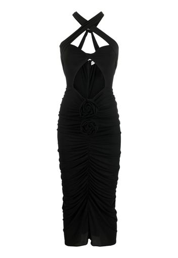 Magda Butrym Abito midi con dettaglio cut-out - Nero