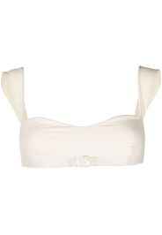 Magda Butrym Retro bustier bikini top - Toni neutri