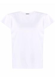 Magda Butrym padded shoulder logo T-shirt - Bianco