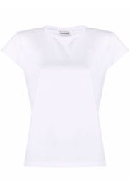 Magda Butrym big shoulder T-shirt - Bianco