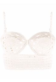 Magda Butrym knitted crop top - Toni neutri