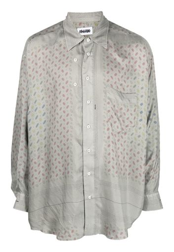 Magliano graphic-print silk shirt - Grigio