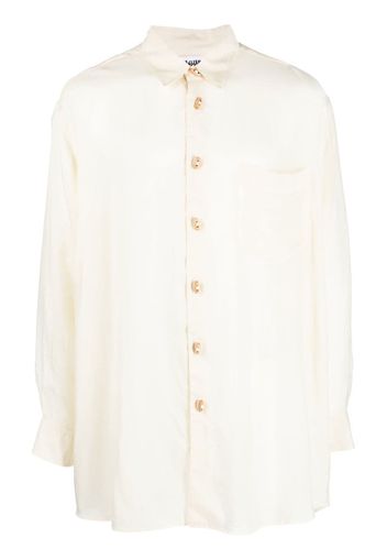 Magliano long-sleeve relaxed-fit shirt - Bianco