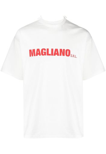 Magliano logo-print cotton T-shirt - Bianco