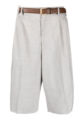 Magliano belted-waist bermuda shorts - Grigio