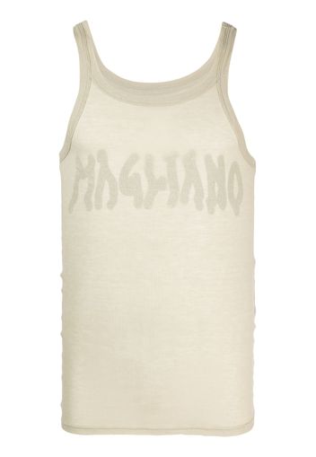 Magliano logo-print tank top - Toni neutri