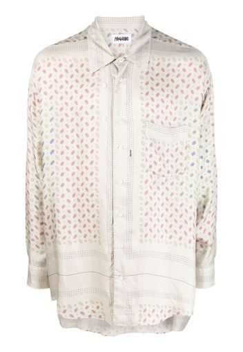 Magliano monogram-pattern silk shirt - Toni neutri